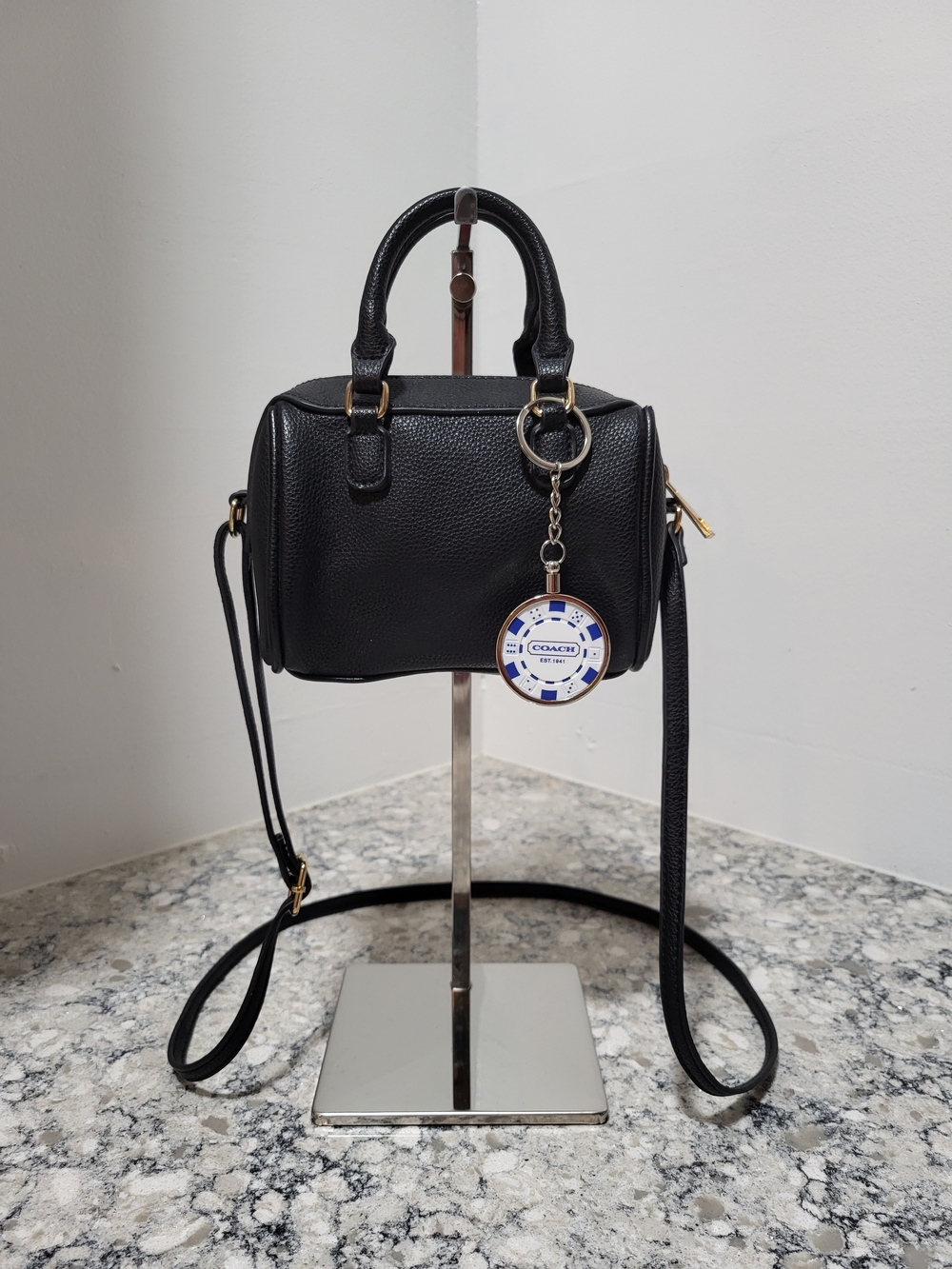 Coach Poker Chip Keychain Bag Charm